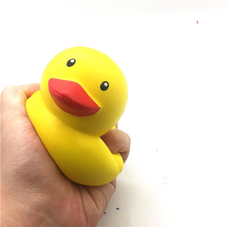 wholesale yellow duck slow rising scented squishies PU foam anti stress toys