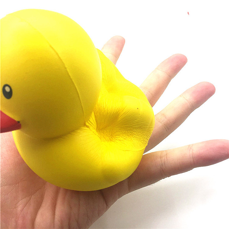 wholesale yellow duck slow rising scented squishies PU foam anti stress toys