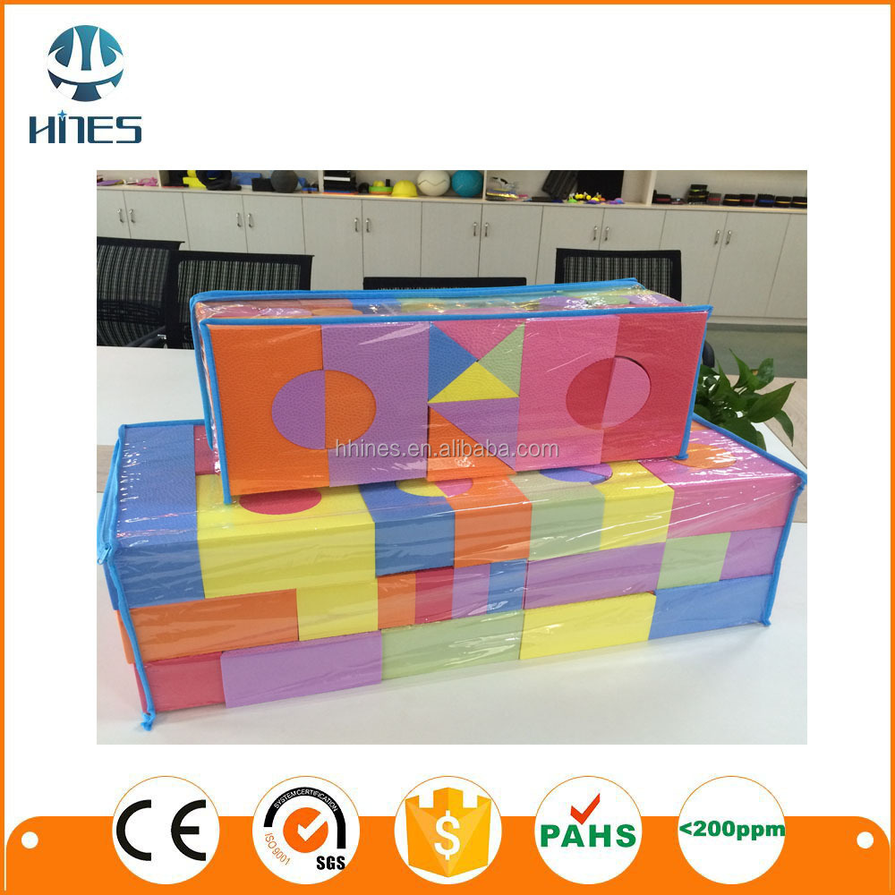 huge big EVA Foam Material Educational Big Building Blocks for Children indoor playground play center