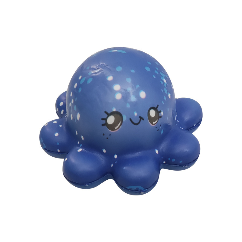 Wholesale Stress Relief Octopuses Toy Squeeze Slow Rising PU Foam Toys Soft Colorful Cute Cartoon Octopuses Squishy Toys