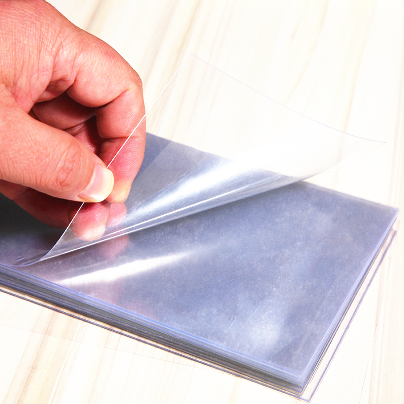 0.25mm thick double side protection rigid pvc / pp clear plastic sheets