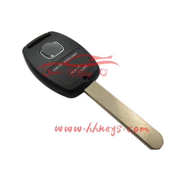 Universal car key blank 3+1 button remote key shell without chip place for Hoda Odyssey key