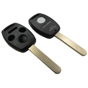 Universal car key blank 3+1 button remote key shell without chip place for Hoda Odyssey key