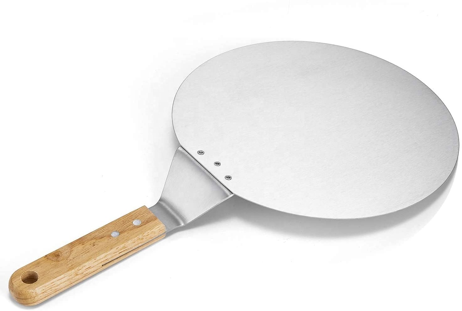 2023 Hot Sell High Grade  Pizza Peel Stainless Steel Pizza Shovel With Wood Handle