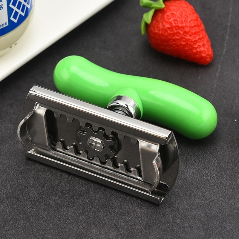 Stainless Steel Can Opener  Jar Opener Bottle Opener  with Plastic Handle