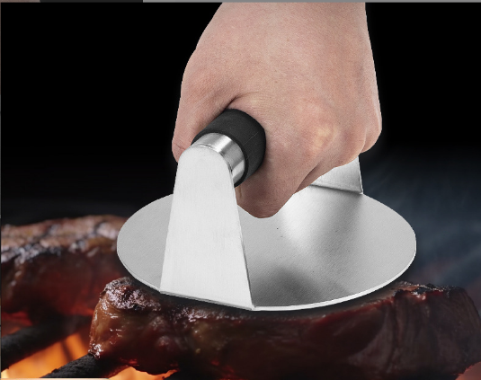 2023 Hot Sell High quality  Stainless Steel Burger Smasher  Round Manual Burger meat press Patty Maker