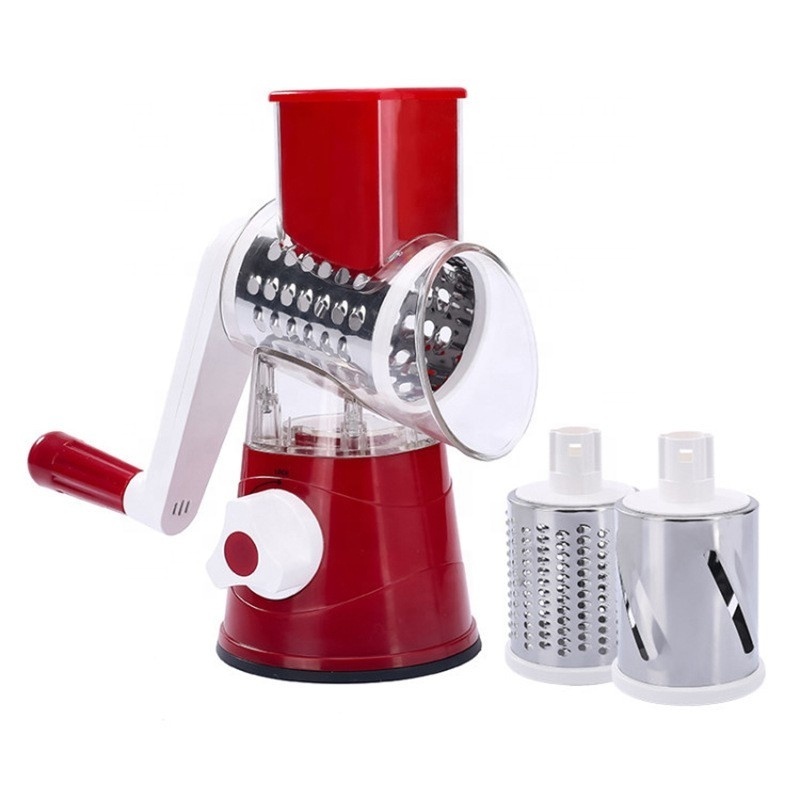 2023 New Style  Manual Food Chopper Fast Fruit Cutter Cheese grater  stainless steel vegetable cutting shredder