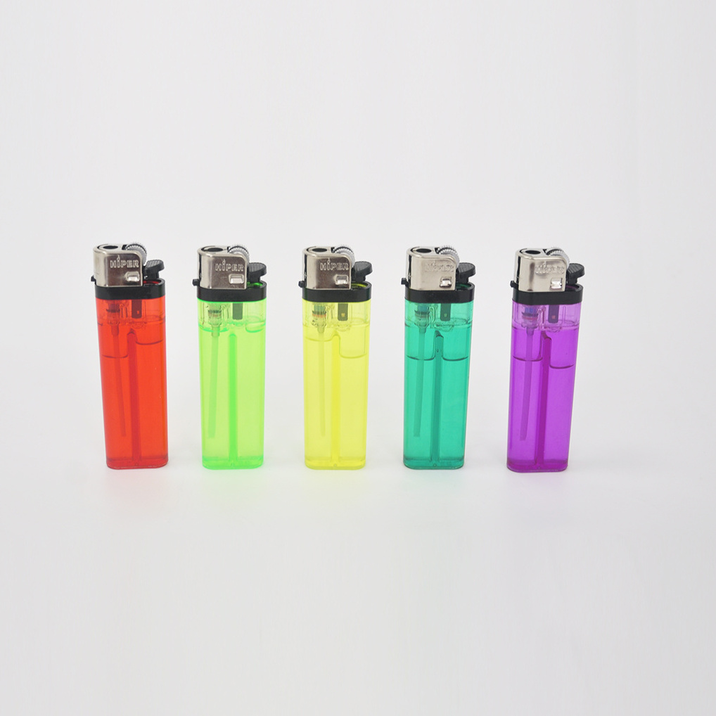 Customized Color Original Disposable Cigarette lighter with good price grinding wheel flint butane gas lighter