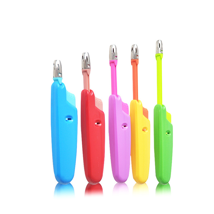 Small BBQ Plastic Shinny Surface Gas Kitchen Color Flame Torch Lighter Electric Lighters smoking  Candle lighter