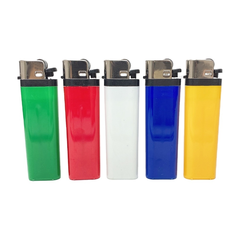 Customized Color Original Disposable Cigarette lighter with good price grinding wheel flint butane gas lighter