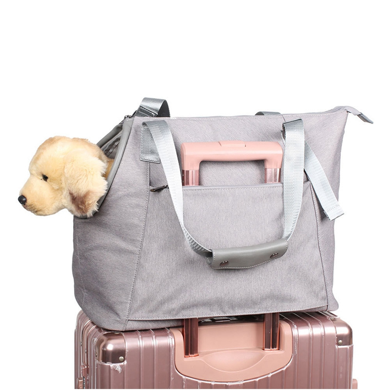 Factory Wholesale Custom Good Price Zipper Luxury Pink Pet Carrier Tote Designer Pet Carrier Bag