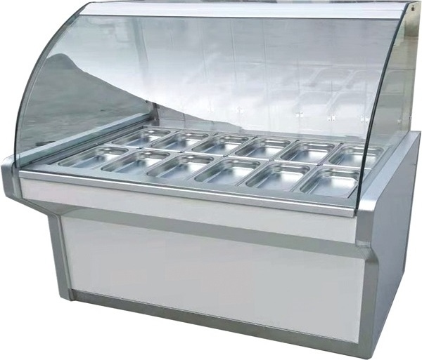 restaurant display stand for buffet food showcas warmer hot sale hot food showcase/food warmer display