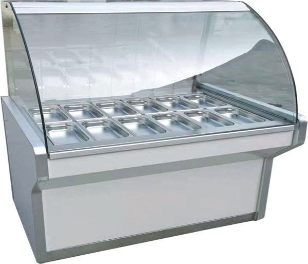 restaurant display stand for buffet food showcas warmer hot sale hot food showcase/food warmer display