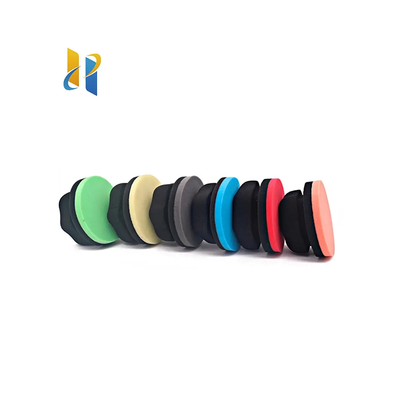 High Density Car Wax Sponge Tire Shine Applicator Pad Hexagonal Wax Sponge Tire Dressing Applicator for applying the wax