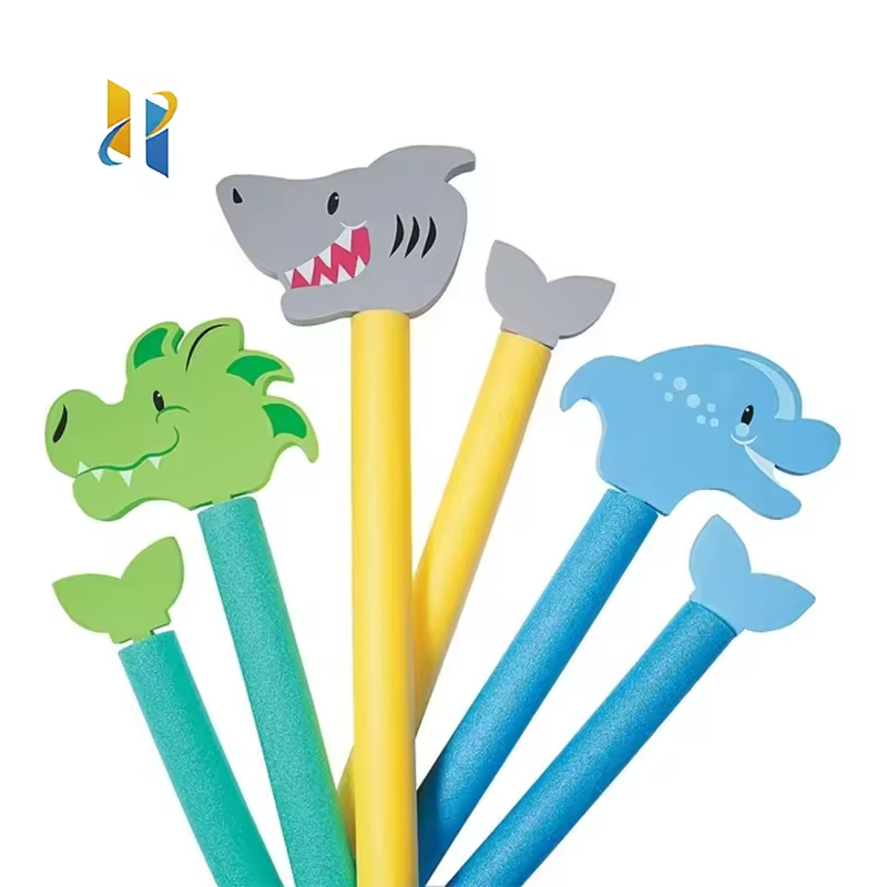 Amaon Hot Sales Swimming Customized Logo Solid Core Float Animal Pool Noodle Attachments In Bulk EVA+EPE Foam