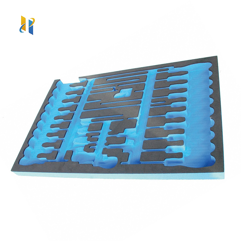 HYH Custom Die Cut Eva Toolbox Inner Packaging Inlay Trays Advanced Packaging Inlaid With EPE EVA Tool Sponge Shadow Foam Insert