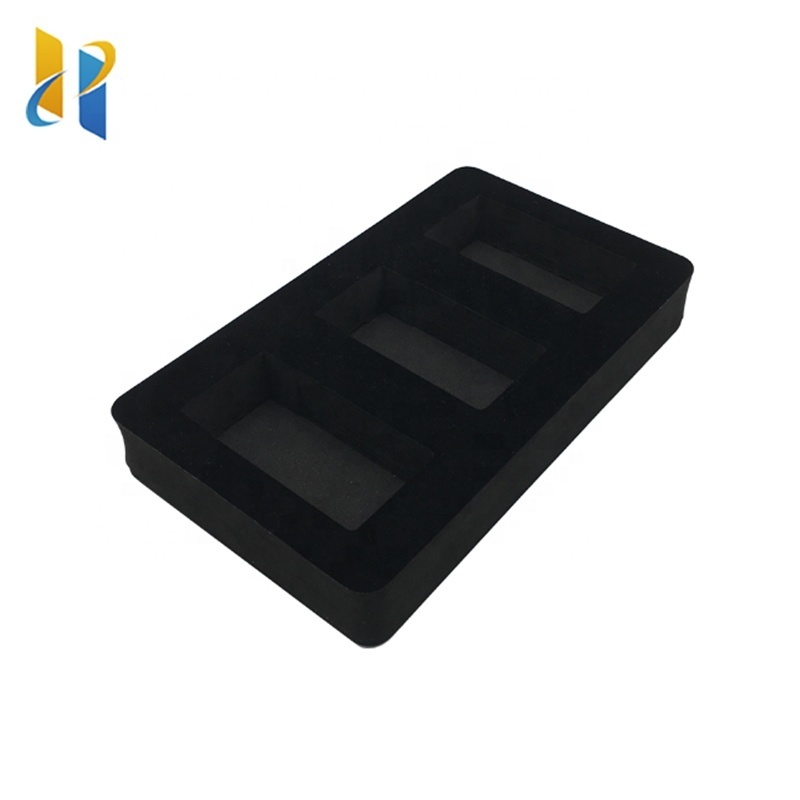 Custom high quality cardboard jewelry box EVA velvet foam insert packaging