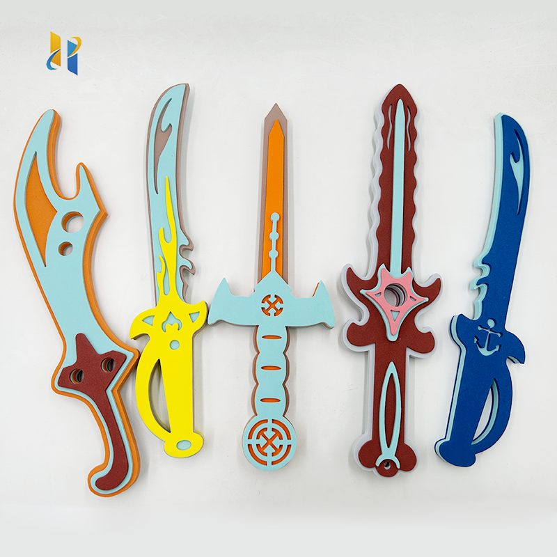 HYH Wholesale Custom Design EVA Foam Toy Swords Pirate Weapon for Kid Pretend Battling Activity