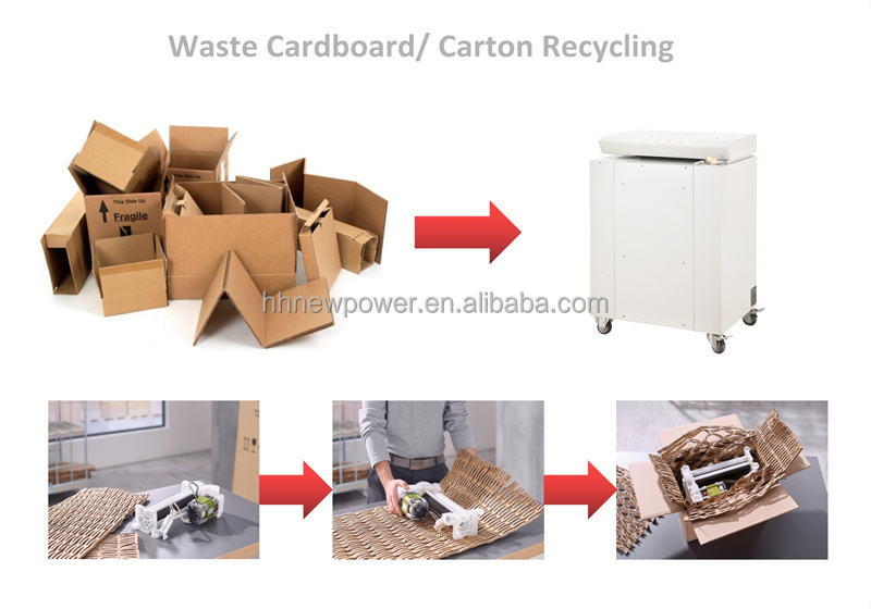 Paper and cardboard shredder box for packaging material cardboard shredder blades industrial cardboard shredder machine