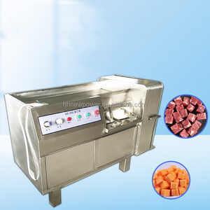 300kg/h Beef Meat Cutting Bagel Chips Slicing Machine Chicken Meat Slicer Frozen Meat Dicing Machine