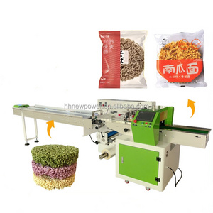 Candy Horizontal Flow Wrapping Packaging Machine Film Roll Pillow Type Automatic Servo Packing Machine For Hard Sweets