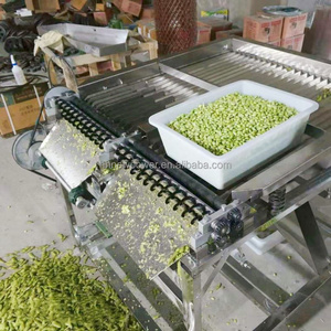 Fresh Green Pigeon Peas Beans Shell Removing Sheller Shelling Machine Automatic Green Soy Bean Pea Skin Peeling Machine