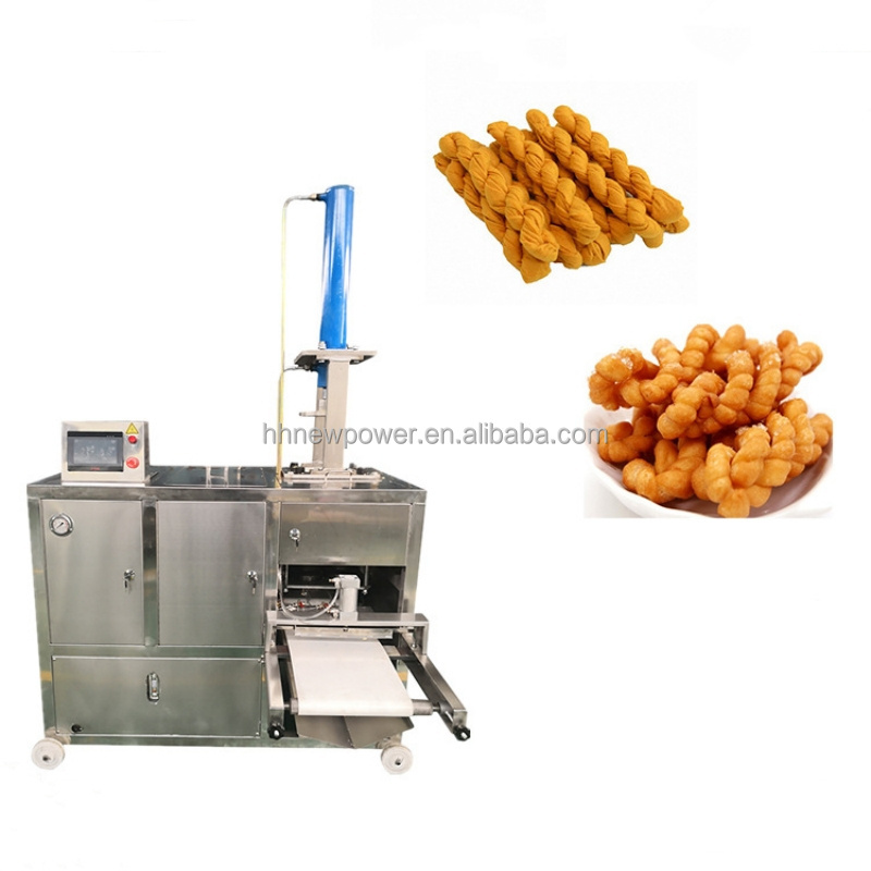 Industrial Automatic Twisting Churro Snack Forming Equipment Soft Pretzel Fried Dough Twist Making Extruder Machine Price