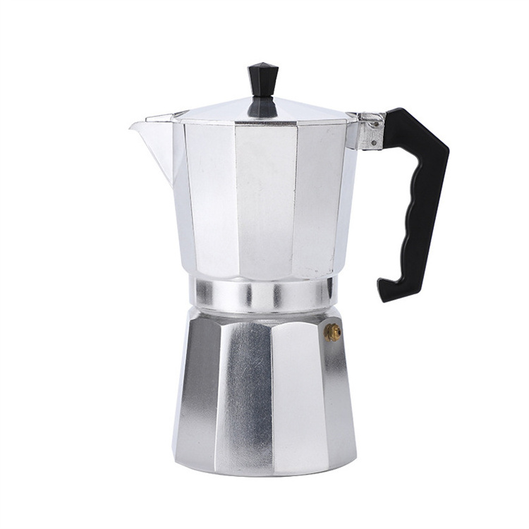 Harmony Moka Express Cofeemaker Stovetop Italian Factory Customized Aluminium Alloy Espresso Manual Maker Moka Coffee Pot