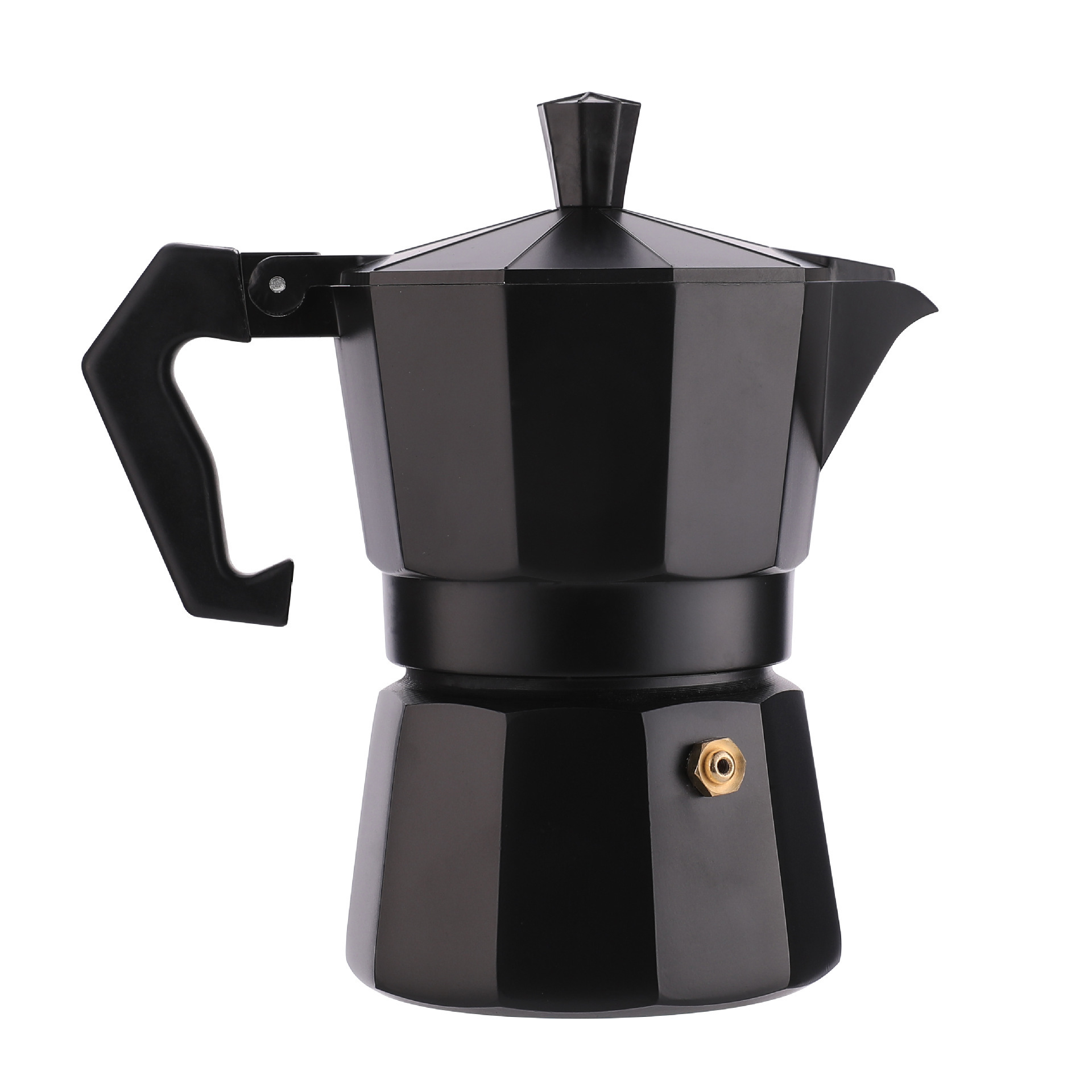 Harmony 3 cups Italian household octagonal aluminum moka pot fine processing European style coffee pot