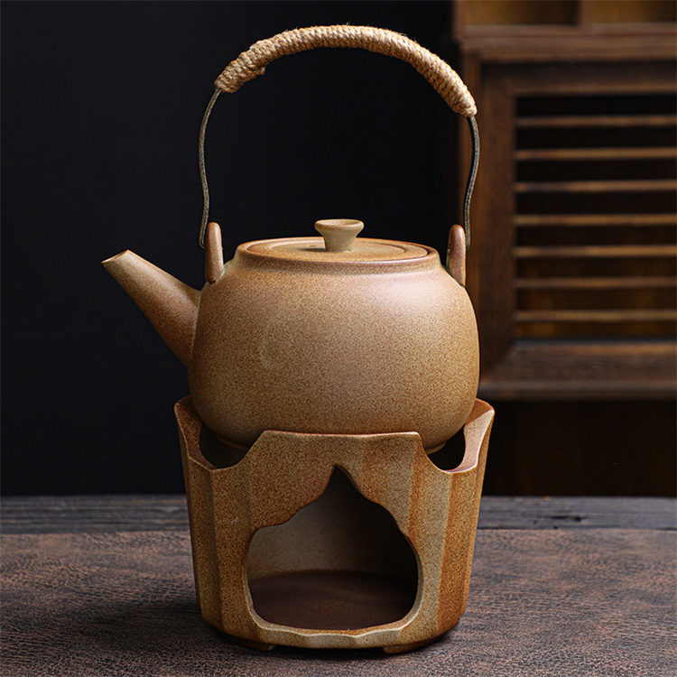 Harmony High Sale Retro portable stoneware tea set household teapot