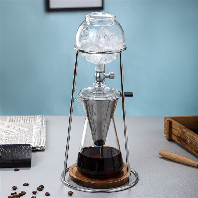 Harmony Hot Selling Wholesale Glass Pot Set Household Type Hand Brew Extraction Tea Ice Drip Coffee Pot