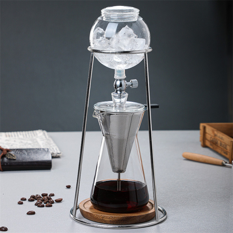 Harmony Hot Selling Wholesale Glass Pot Set Household Type Hand Brew Extraction Tea Ice Drip Coffee Pot