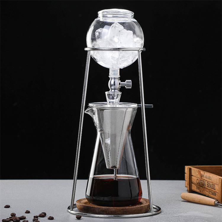 Harmony Hot Selling Wholesale Glass Pot Set Household Type Hand Brew Extraction Tea Ice Drip Coffee Pot