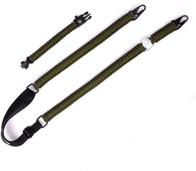 Fronde de chasse adjustable 550lb sling swivel shoulder strap belt tactical 550 2 point gun sling for men