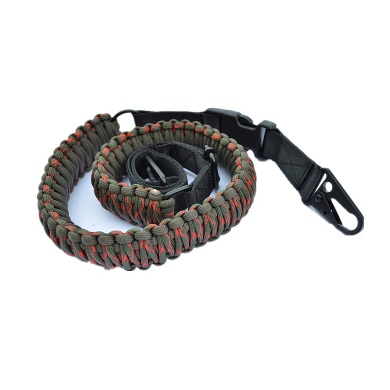 Fronde de chasse adjustable 550lb sling swivel shoulder strap belt tactical 550 2 point gun sling for men