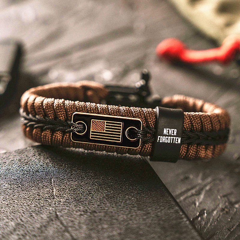 2024 bracciale camping accessories 2023 paracord bracelet fashion custom logo paracord bracelet shackle