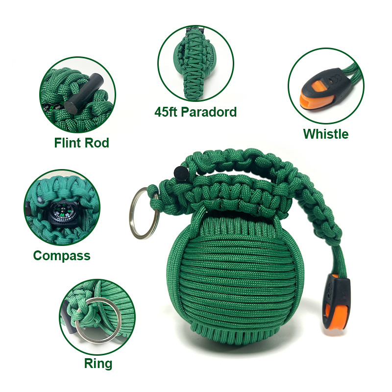 Outdoor emergency gadgets Fishing Paracord first aid kits gear emergency survival kit Camping Accessories