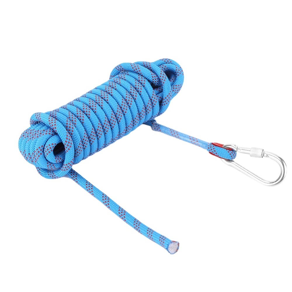 Outdoor 8mm 10mm 12mm  Outdoor Paracord Camping Hiking Survival Rope Polyester Lanyard Climbing Rope