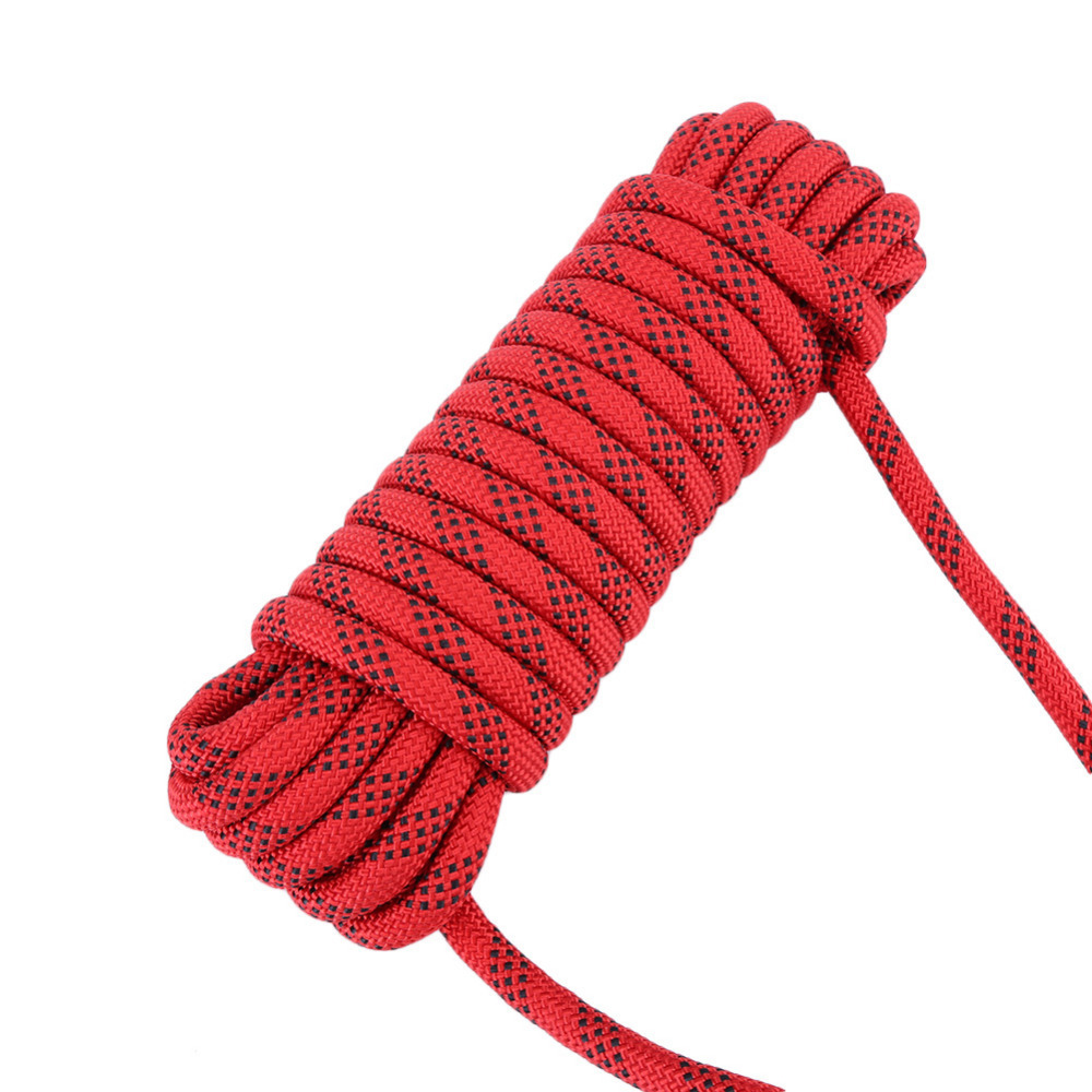 Outdoor 8mm 10mm 12mm  Outdoor Paracord Camping Hiking Survival Rope Polyester Lanyard Climbing Rope