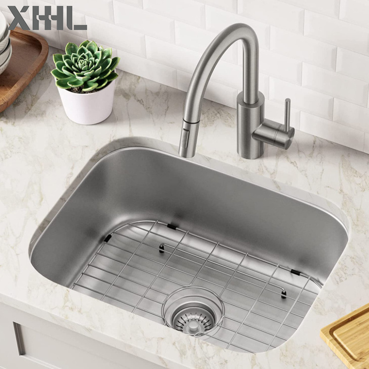 XHHL-5945A Cupc 304 Stainless Steel Motor Home Bar Basin Rectangular Undermount Single Bowl Rv Sink Mini Small Kitchen Sinks