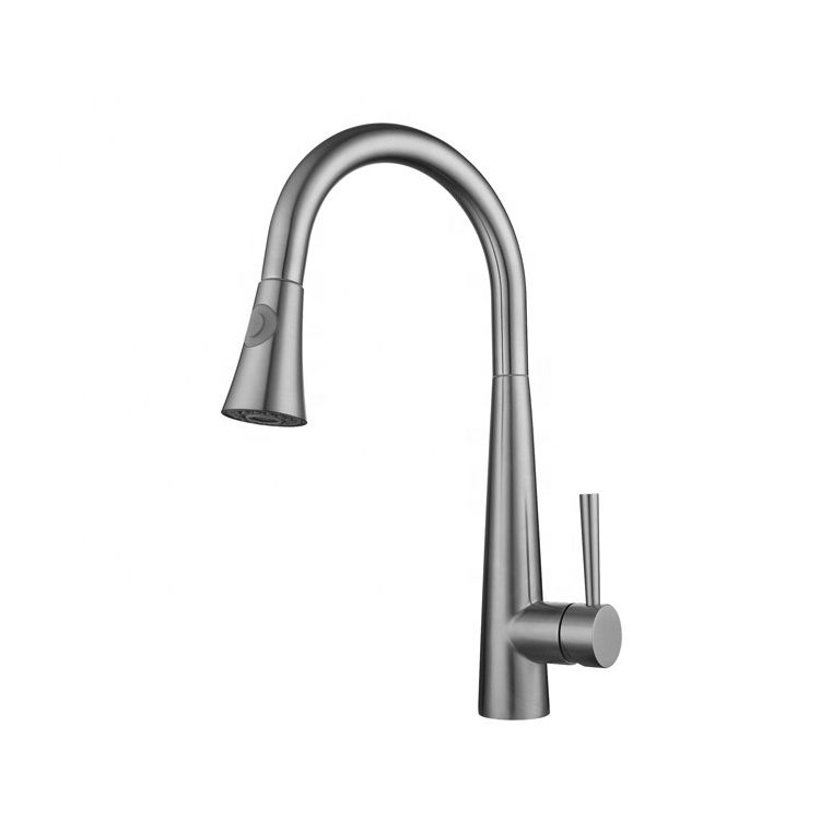 304 Stainless Steel Water Tap Modern Kitchen Taps Brass Pull out Sprayer Kitchen Mixer Sink Faucets