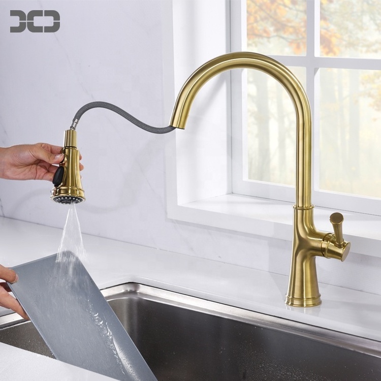 UPC Kitchen Tap Faucet Pull Down Kitchen Taps Mixer Kitchen Tap Gold