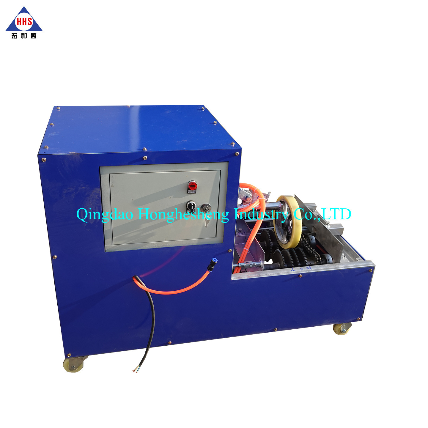 Double sidewall tire ring cutter waste car scrap used tyre circle recycling machine both sides old tire block cutting machine