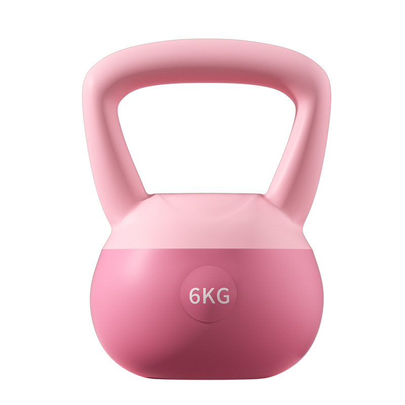 Factory Direct Sale Customized Soft PVC 8kg Kettlebell with Iron sand touch