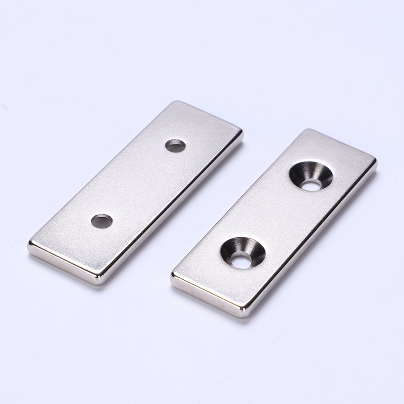 Heavy Duty Industrial Neodymium Rectangular Strong Bar Channel Block Pot Magnets with Countersunk Hole