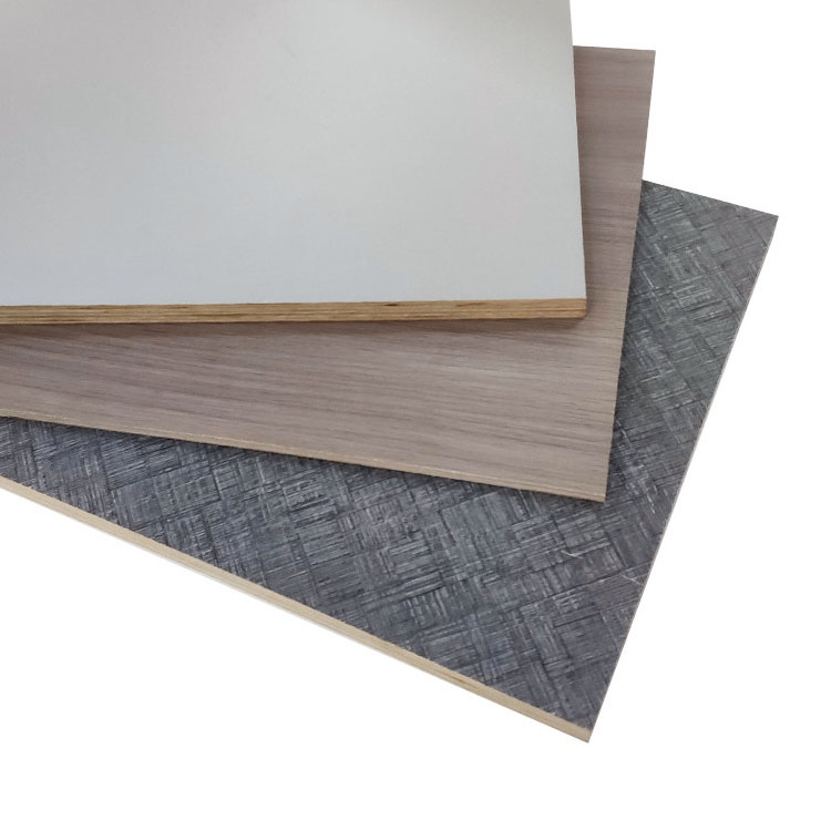 2022 new trend  5mm to 9mm furniture melamine  plywood with color veneer sheet melamine paper faced E0 E1 available from guangxi