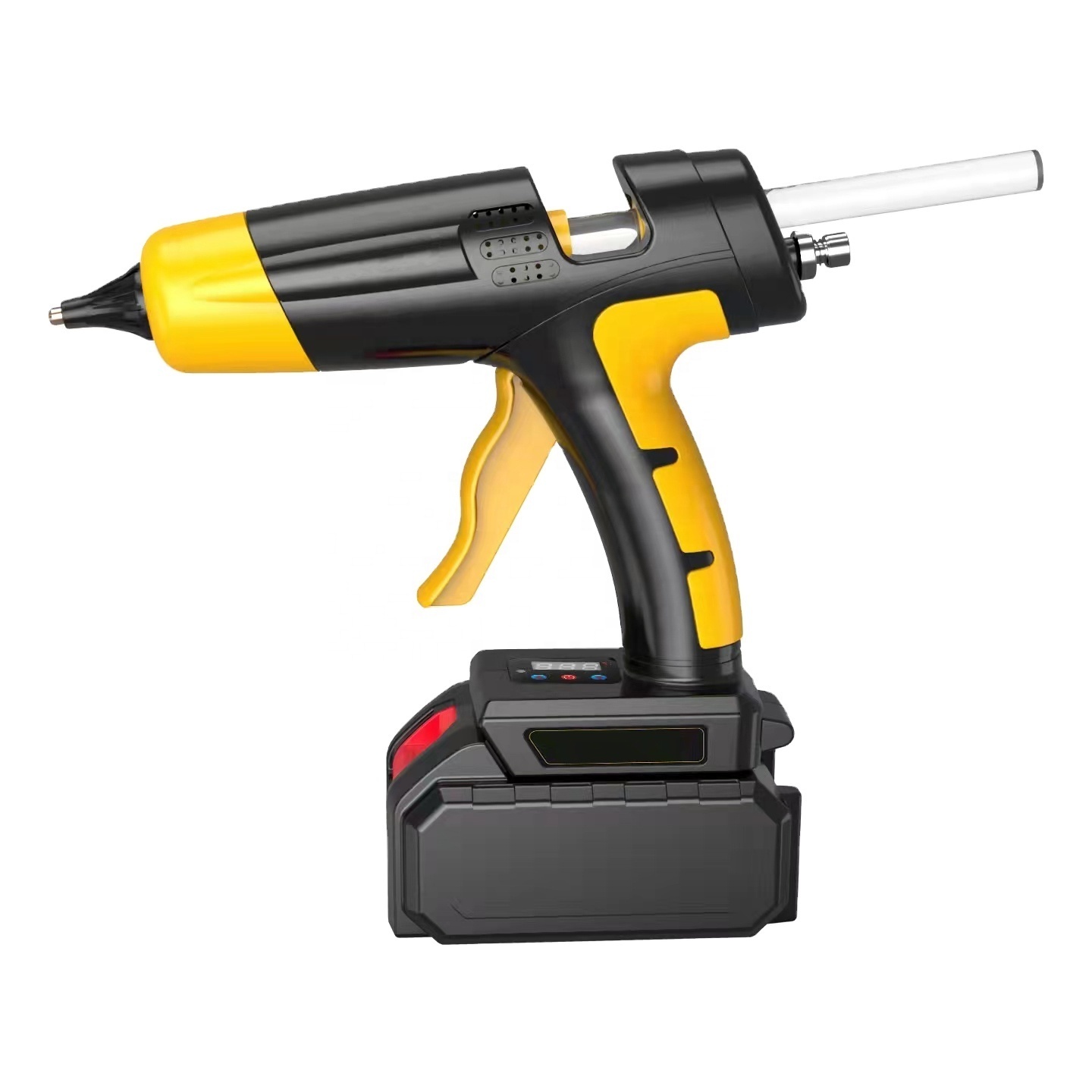 HJ041 Yellow color new model design 30 watts mini hot melt glue gun