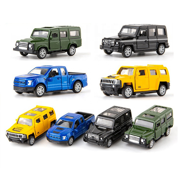 1:60 Scale Toy Car Set Double Open Door Pull Back Hot Wheel Car Police Die Cast Metal And Alloy Metal Car Toy