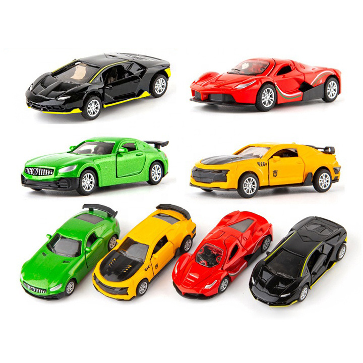 1:60 Scale Toy Car Set Double Open Door Pull Back Hot Wheel Car Police Die Cast Metal And Alloy Metal Car Toy