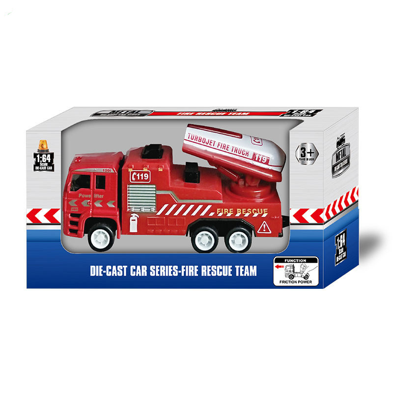 Model Children's Toy  Fire Truck Vehicles  & Race 4 Pack  & Race  pull back car toy